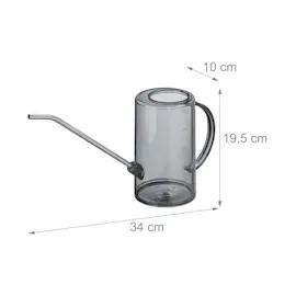 Relaxdays Gießkanne Zimmerpflanzen 1 l grau