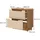 Vicco Waschbeckenunterschrank Lotta 2 Schubladen 59,8 x 62,5 x 32,0 cm Eiche/Kaschmir