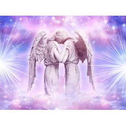 Fototapete PAPERMOON "Engel Liebe", bunt, B:3,0m L:2,2m, Vlies, Tapeten