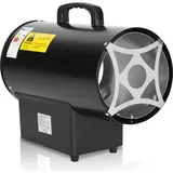 Faziango Gasheizgebläse Heizlüfter 15KW - Bauheizer Heizstrahler Heizgeraet Heizgebläse - Schwarz