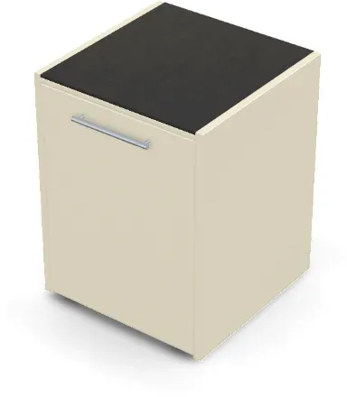 Brabura CT 60 Arbeitsmodul - Schwarz / Perle Blanche / Silberner Griff