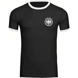 multifanshop Kontrast T-Shirt - Germany - Adler Retro - Druck weiß - Männer