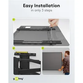 goobay 49744 Wandhalterung, schwarz