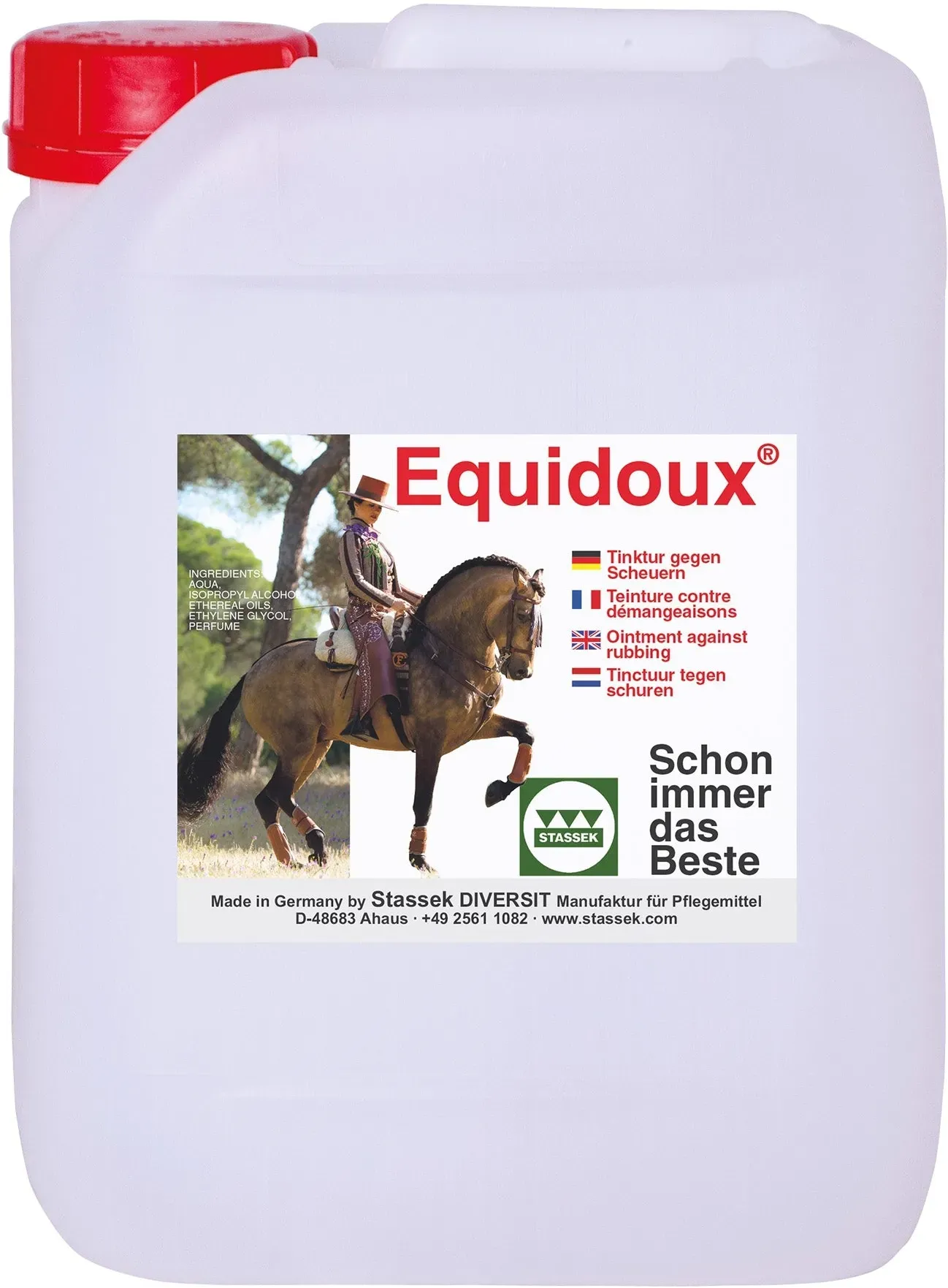 Stassek Equidoux Tinktur gegen Scheuern, 5 Liter