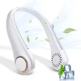 Tragbarer Nackenventilator Ohne Rotorblätter, Usb-wiederaufladbarer Tragbarer Nackenventilator, 360° Verstellbarer Nackenventilator