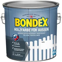 Bondex Holzfarbe für Aussen 2,5 l weiß