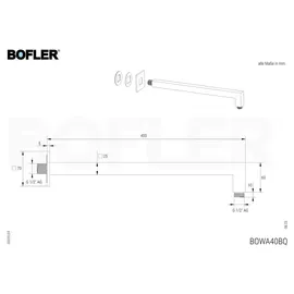 Hansgrohe METROPOL | BOFLER Unterputz Duschsystem #86, Armatur, I-BOX, Regendusche 30x30cm, Handbrause, Brauseschlauch, Brausehalter, brushed BRONZE
