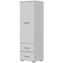komodee Kleiderschrank FAUSKE Weiß 40x130x36 cm,