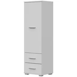 komodee Kleiderschrank FAUSKE Weiß 40x130x36 cm,