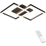 ANTEN Deckenleuchte LED Decken-Lampe Dimmbar Wohnzimmer Flurlamp mit Fernbedienung 40W, Wohnzimmer Esszimmerlamp schwarz