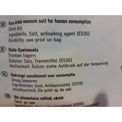 25 kg Speisesalz Jodfrei fein Kochsalz Siedesalz Salz Teichsalz