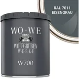 WO-WE Bodenversiegelung Betonfarbe Bodenfarbe Bodenbeschichtung W700, 1-10L, Seidenglänzend grau