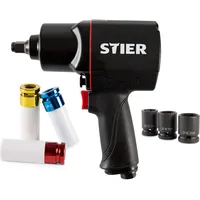 Stier Schlagschrauber-Satz 17-BBS, mit 1/2" Antrieb, 8-teilig