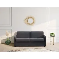 Vente-unique Schlafsofa mit Matratze 3-Sitzer - Stoff - Anthrazit