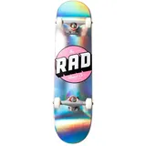 RAD Unisex – Erwachsene Logo Progressive Skateboard, Holographic, 8"