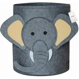 Fieans Kinder Spielzeug Aufbewahrungskorb Faltbare Filz Aufbewahrungsbox Groß Deko Filzkorb Kinderzimmer Organizer Zeitschriftenbeutel Zeitungskorb - Elefant