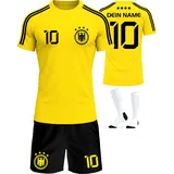 Deutschland Trikot Kinder Herren Damen WM 2026 Fussball Geschenke Jungen Coole Sachen für Jungs Fußball Trainingsanzug Tshirt EM Shirt geschenk junge 10 jahre Fußballtrikot Mädchen Set IIIII20Fo7IIIII - 134