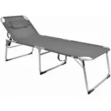 Mojawo - Xxl Alu Gartenliege Gepolstert L200xb70cm-mmc4400gr-var