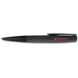 Audi collection Audi 3222200400 Kugelschreiber Carbon Logo Stift Kuli Ballpoint Pen, mit rotem Audi Sport Schriftzug, schwarz