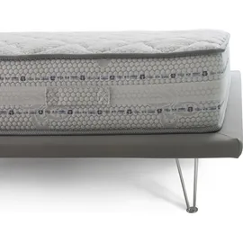 Talamo Italia Quadratische und halbe Matratze Sonia, Memory Foam-matratze und Taschenfedern, 100% Italy, Anti-milbe und hypoallergen, Cm 120x200 h26