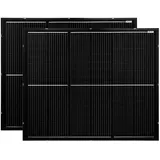 Offgridtec® Balkon - Solarmodulset 12V 2x 200W mit dünnem Alu-Rahmen und Metall-Kabelbinder - 0% MwSt. (gemäß§12 Abs.3 UstG**)