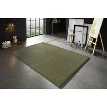 Astra "Barletta 240", grün, B:133cm H:20mm L:190cm, Kunstfaser, Teppiche, Teppich, Langflor, Shaggy, uni, weich, Wohnzimmer,Schlafzimmer