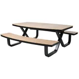 BEST Freizeitmöbel BEST Sitzgruppe Buddy, schwarz Kunststoff, Metall