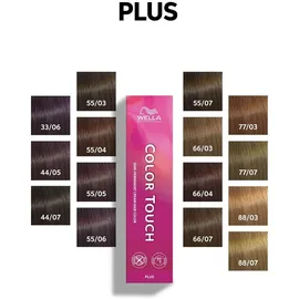 Wella Color Touch Plus 55/05 hellbraun intensiv natur-mahagoni 60 ml