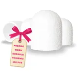 LALILL Schleifkappen LUX 100 Stück – weiße Fräskappen für Nagelfräser – Maniküre, Pediküre & Podologie – Aufsätze für Fußpflege, Hornhautentfernung, Nagelmodellage, 13mm 80er Körnung