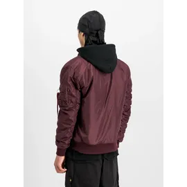 Alpha Industries MA-1 TT Hood schwarz cherry 2
