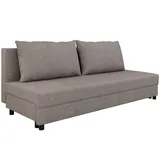 Homesy Schlafcouch mit Bettkasten 2-Sitzer Grau