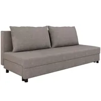Homesy Schlafcouch mit Bettkasten 2-Sitzer Grau