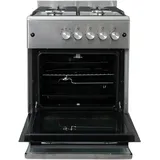 GASLINE Gas Standherd 60cm SHGG6060FGIX Thermostat, Gasbackofen Umluft LPG/Erdgas