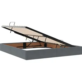 vidaXL Bett 180 x 200 cm Dunkelgrau