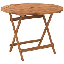 vidaXL Gartentisch klappbar Ø 90 x 75 cm Massivholz Akazie