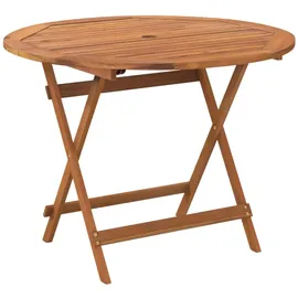 vidaXL Gartentisch klappbar Ø 90 x 75 cm Massivholz Akazie