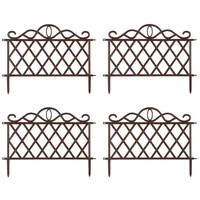 Hti-Living Zierzaun Antik 4-teilig Nessa