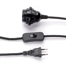 ORION LIGHTSTYLE Textil-Leuchtenpendel E27 Schwarz