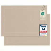 Komfortec Badteppich Beige 50 x 80 cm