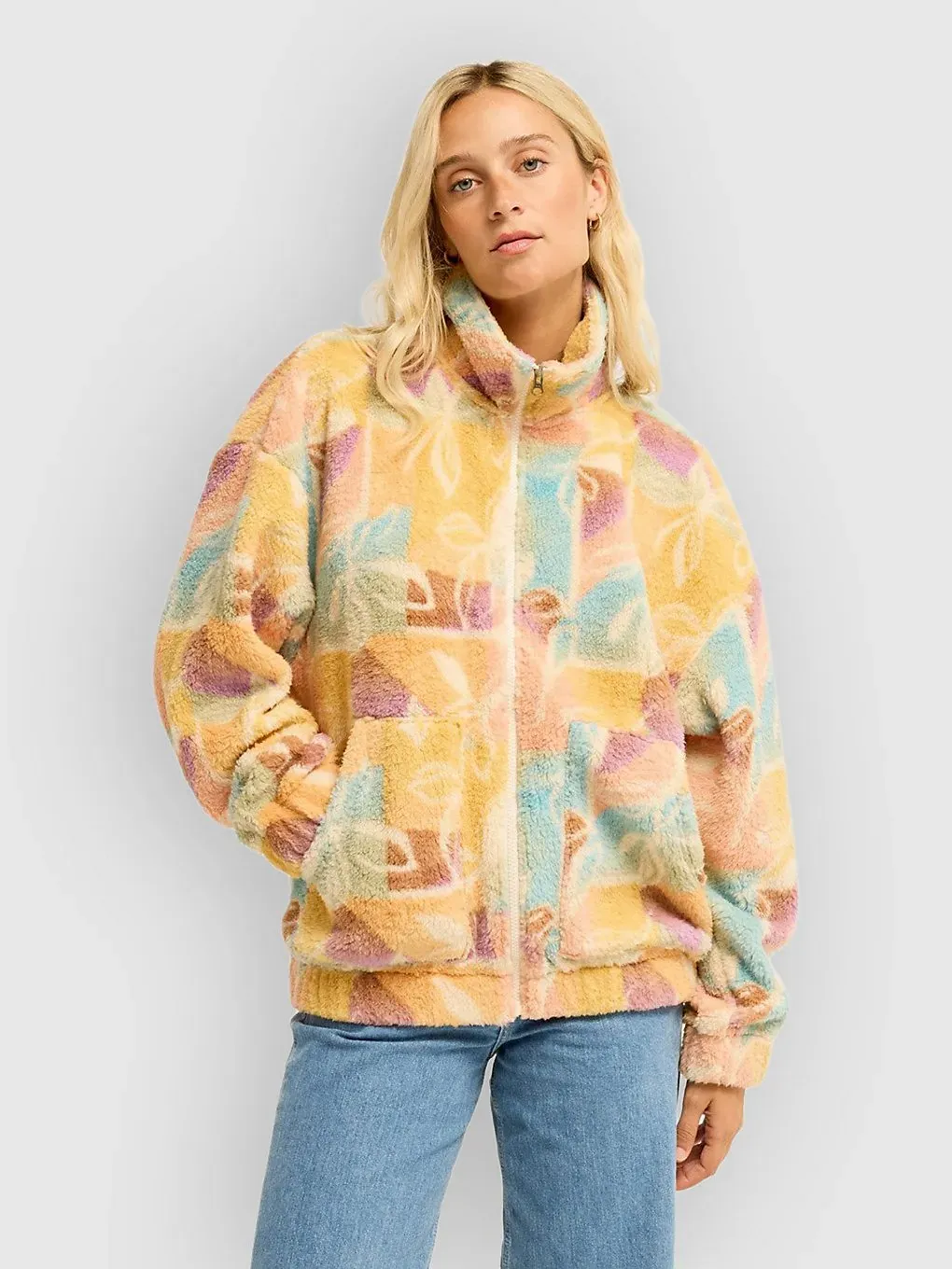 Billabong First Light Fleecejacke white cap Gr. L