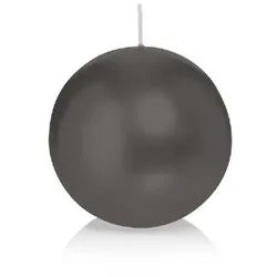 Wiedemann Kerzen Kugelkerzen Grau Ø 80 mm, 6 Stück, Kerzen in RAL Kerzengüte Qualität