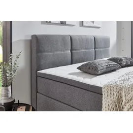 SUN GARDEN Boxspringbett 180 x 200 cm Braun/Grau