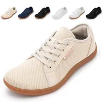 ASHION Barfußschuhe für Damen Herren mit Breite Zehenbox Minimalistische Barfuss Schuhe,B Khaki Braun 38 EU - 38 EU Weit