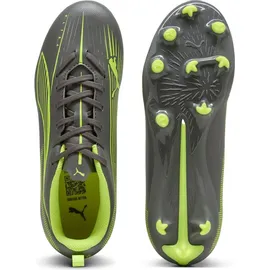 Puma Ultra 5 Play FG/AG JR, Unisex Fussballschuh, Matte Aged Silver-Yellow ALERT-PUMA Aged Silver,