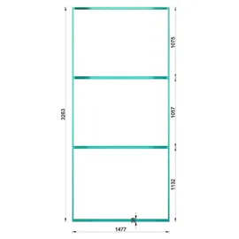 Karibu Saunahaus Fasssauna Quadro 3 - 38 mm Ohne Ofen