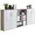 BMG Möbel Aktenschrank Office Edition Sw Set 9, Eiche/Weiß