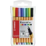 Stabilo - Fineliner - point 88 Mini - 8er Pack