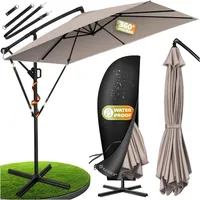 Kesser Ampelschirm Holly rechteckig Ø 350 cm ohne LED Taupe