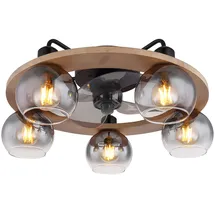 GLOBO Deckenventilator 55 cm Holz Grau