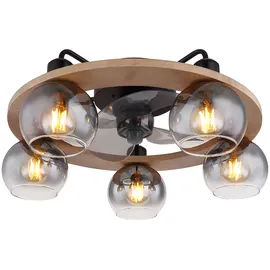 GLOBO Deckenventilator 55 cm Holz Grau